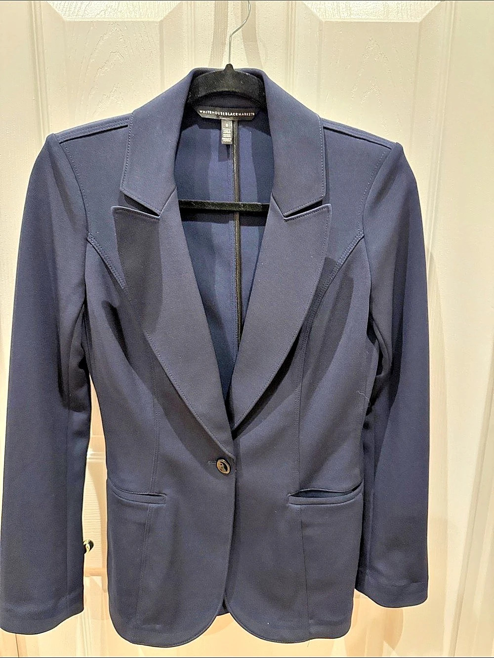 White House Black Market Blazer in Blue Size 0 Like New
